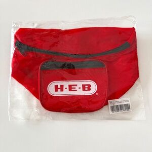 NWT HEB Fanny Pack Red Belt Bag